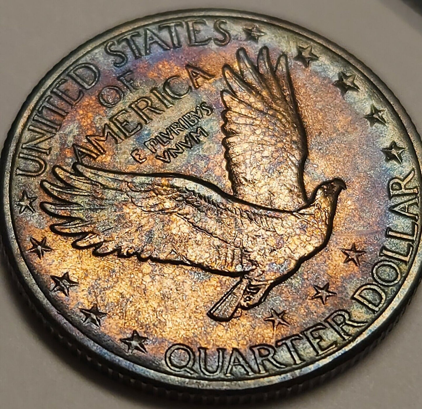 1930 Standing Liberty Quarte Au Monster Toned