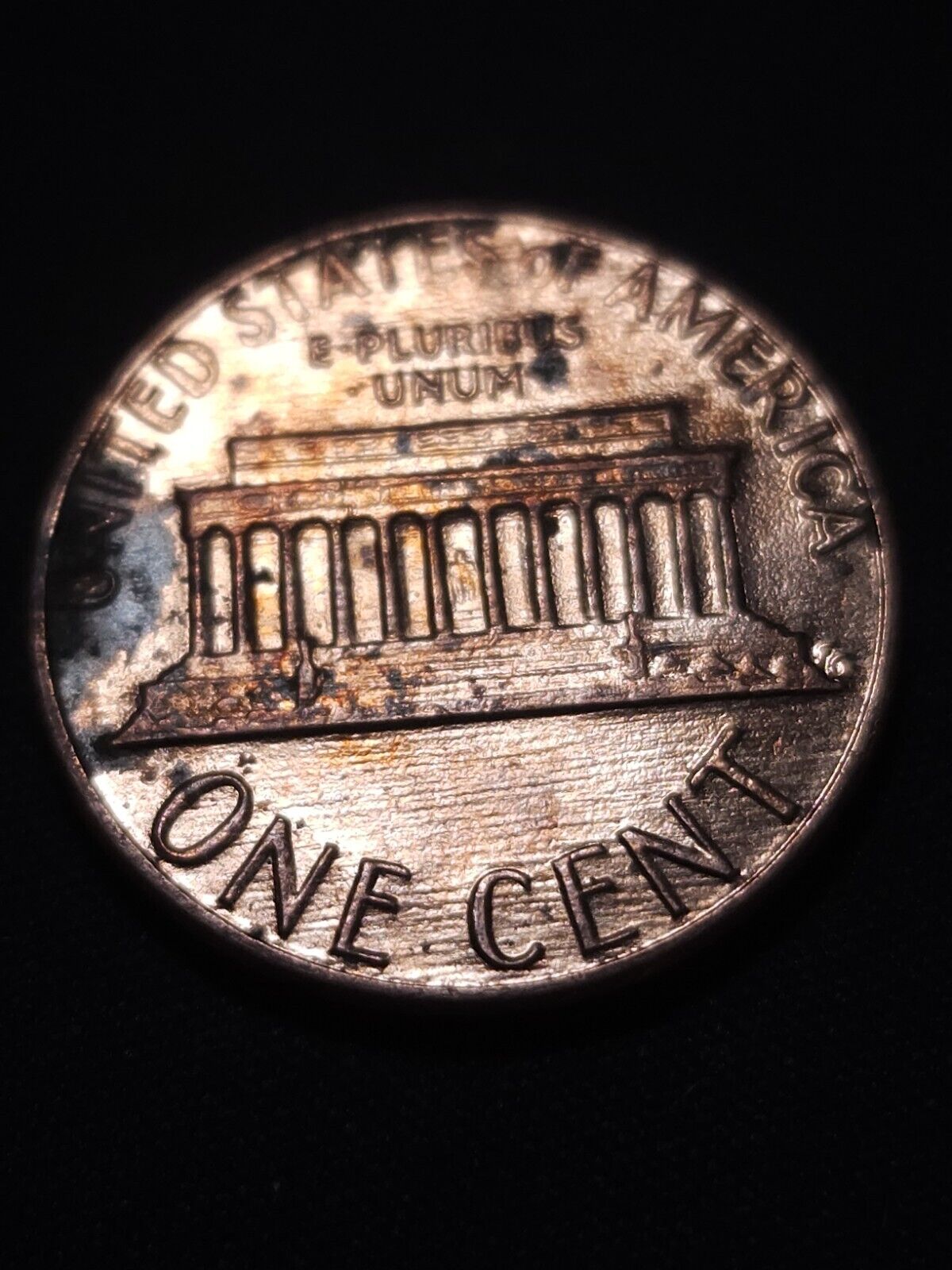 Toned 1985 Bu Lincoln Memorial Cent Errors & Oddities