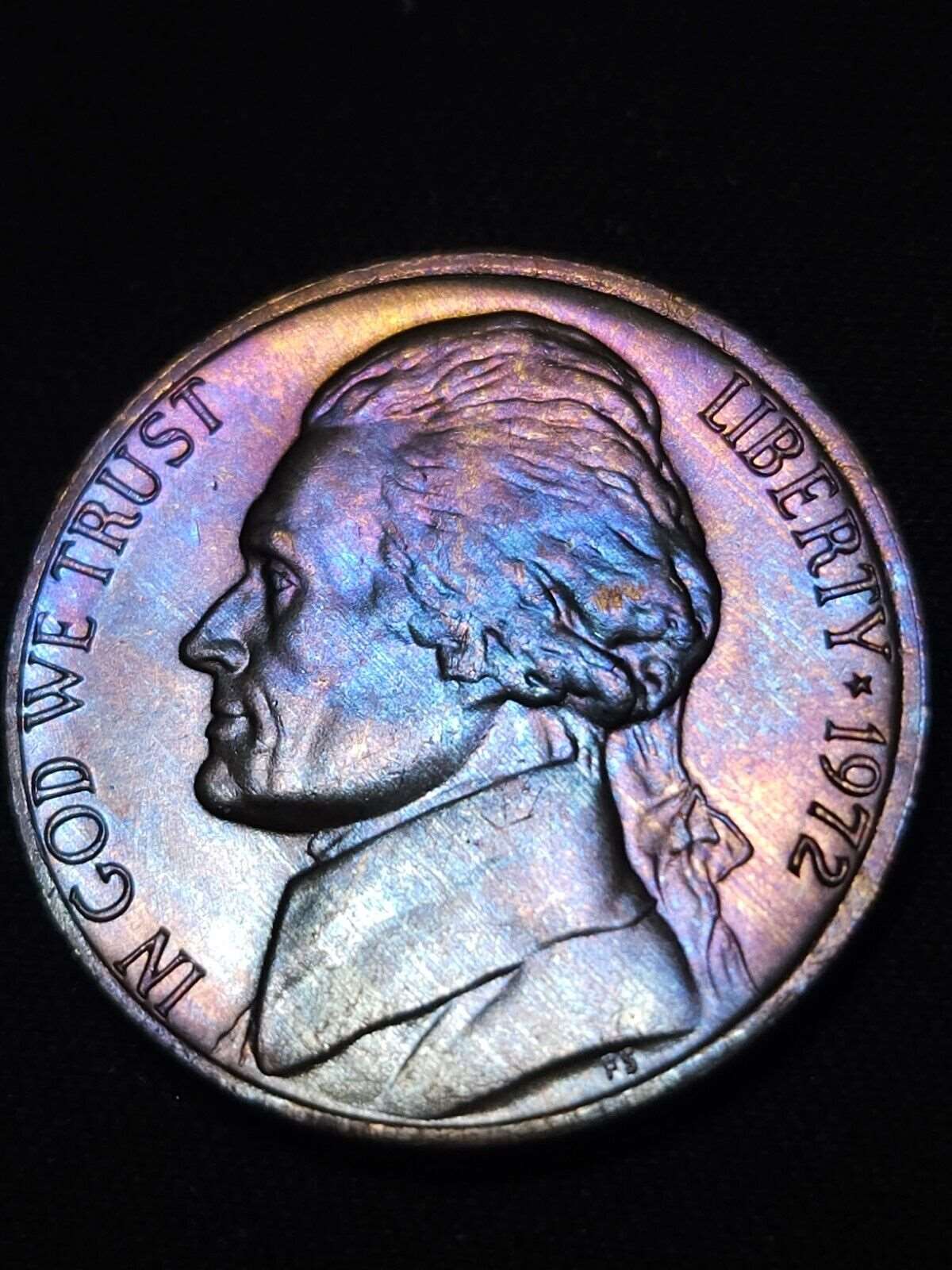 1972 Jefferson Nickel Bu