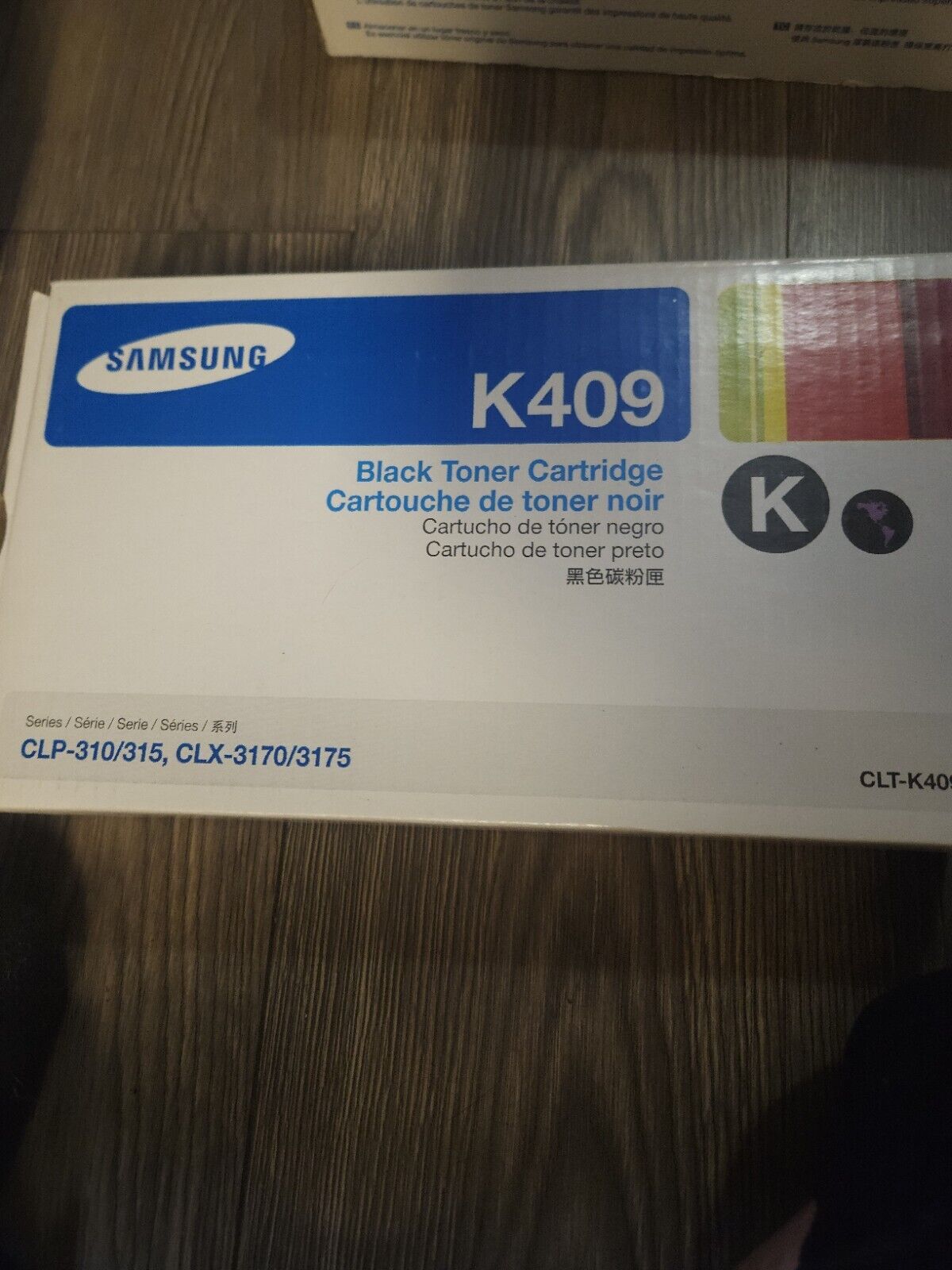 Genuine Samsung CLT-K409S Black Toner  k409 CLP-310 CLX-3170/3175 315 - OPEN BOX Samsung