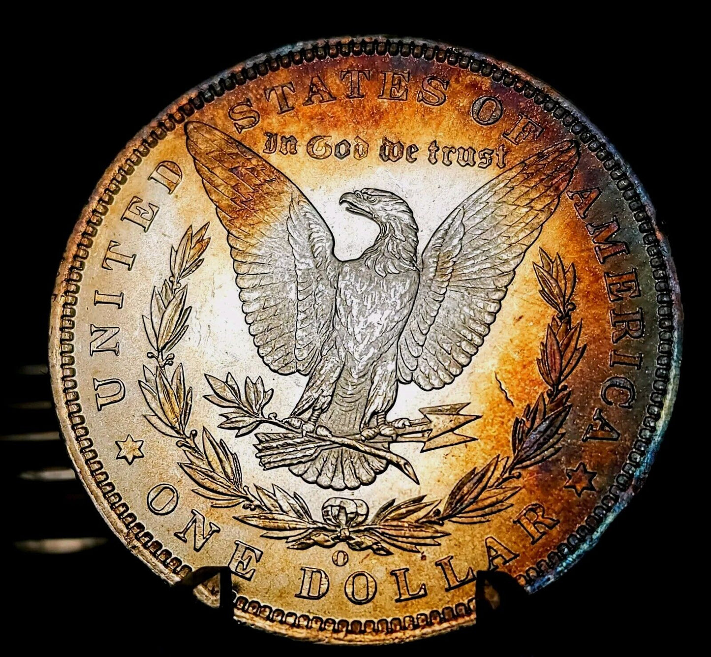 1885 O Morgan Dollar Gem Bu PL Monster Toned