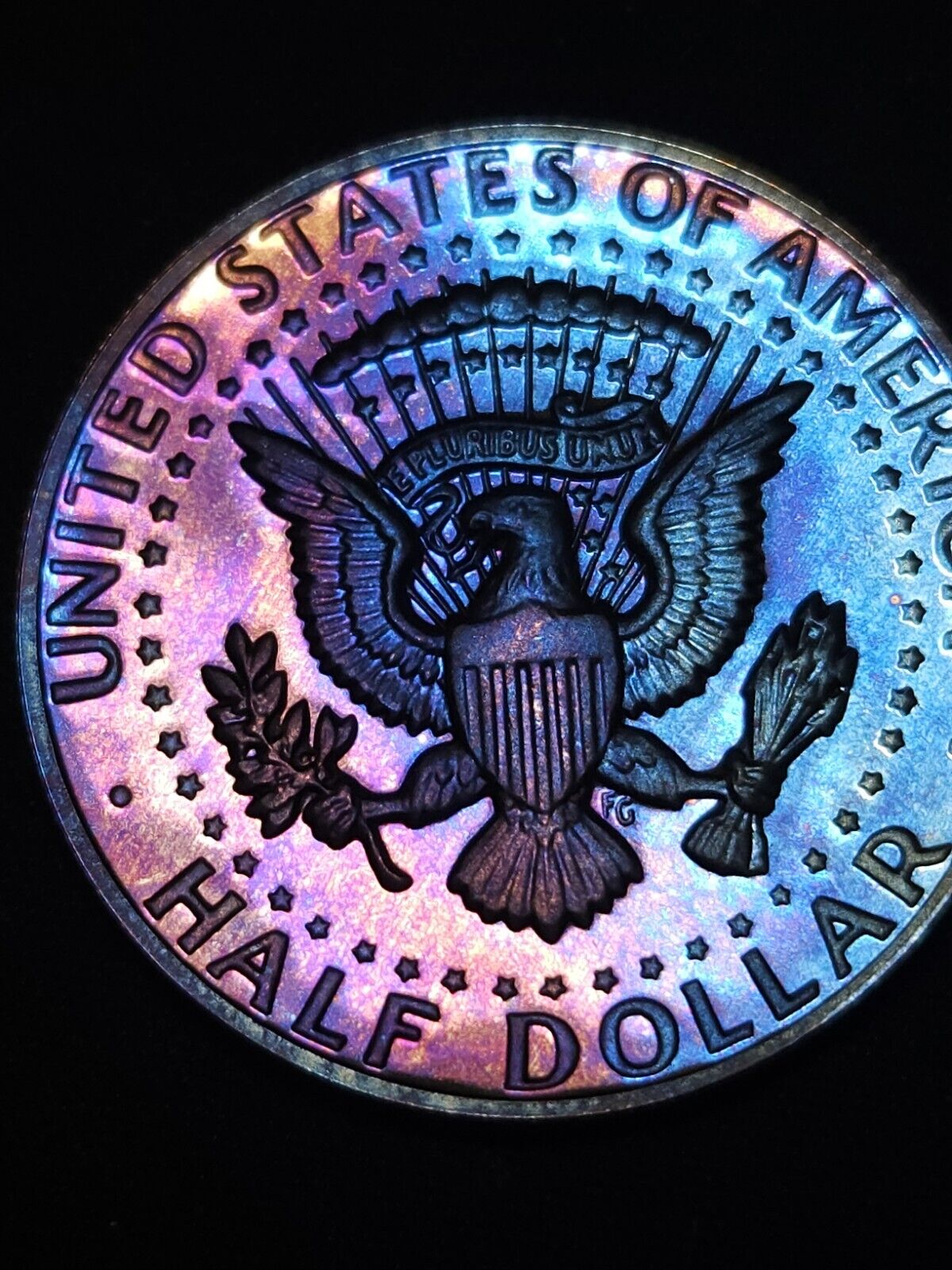 1981-S Rainbow Tone Kennedy Half Dollar Proof Bu Errors & Oddities