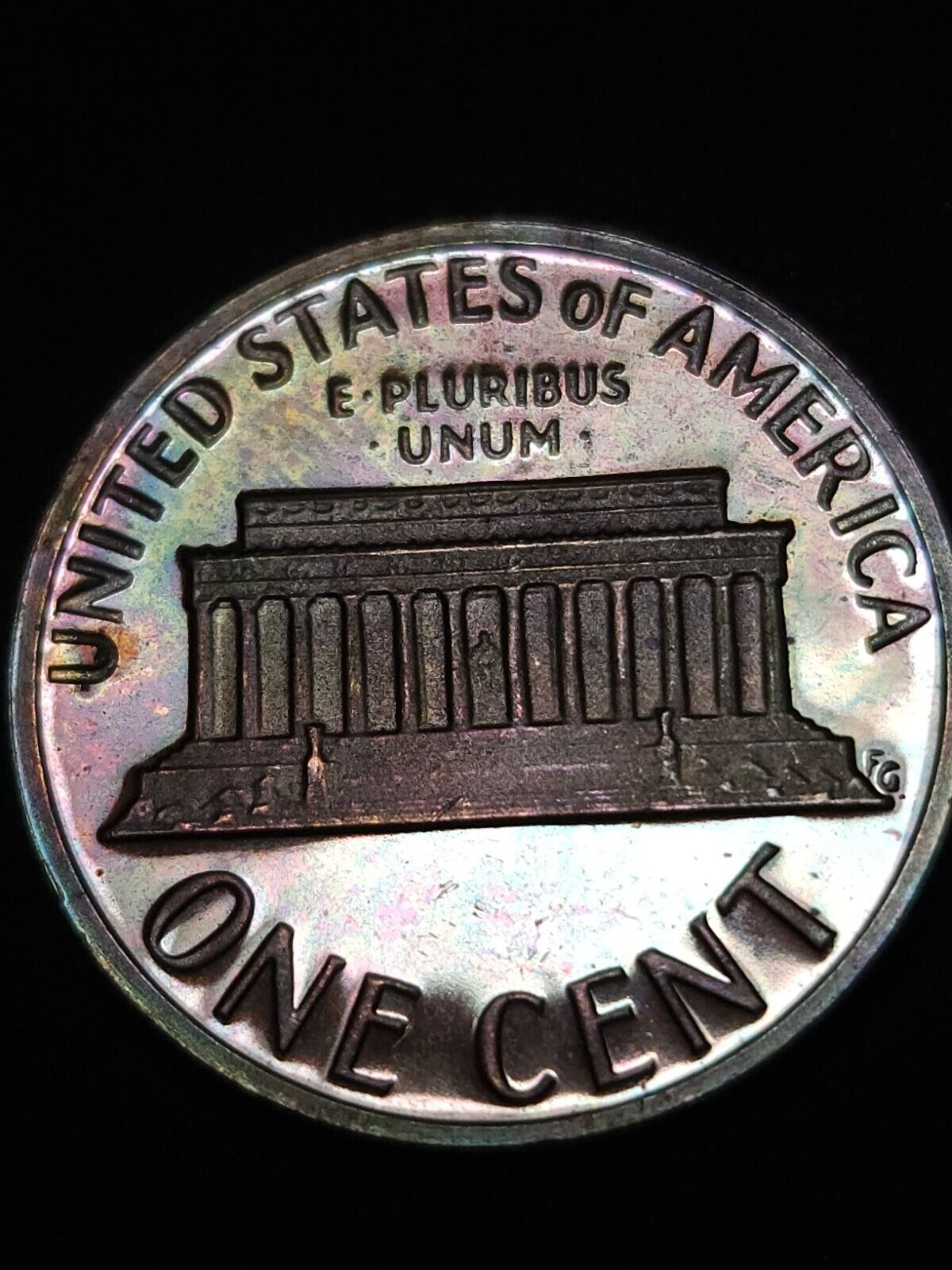 1979 S Lincoln Memorial Penny Proof Toned