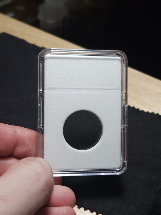 (1) BCW Premium Quarter Display Slab Coin Case with White Foam Insert 24.3mm BCW