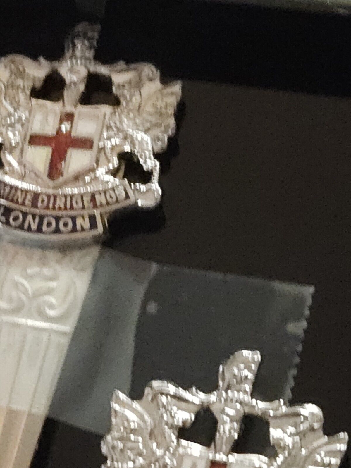 Domine Dirige London England Bilchrome Collectible Souvenir Spoons Coat Of Arms Sheffield