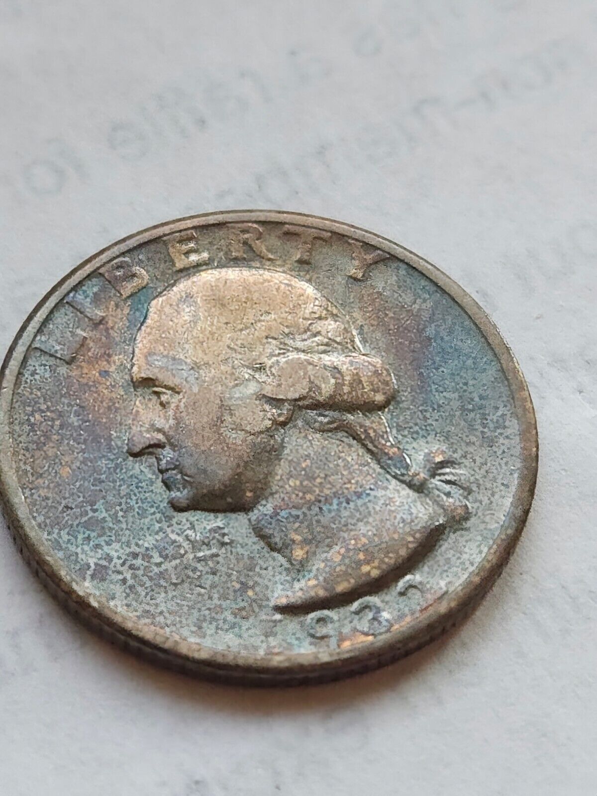 1932 Washington 25c Monster Toned