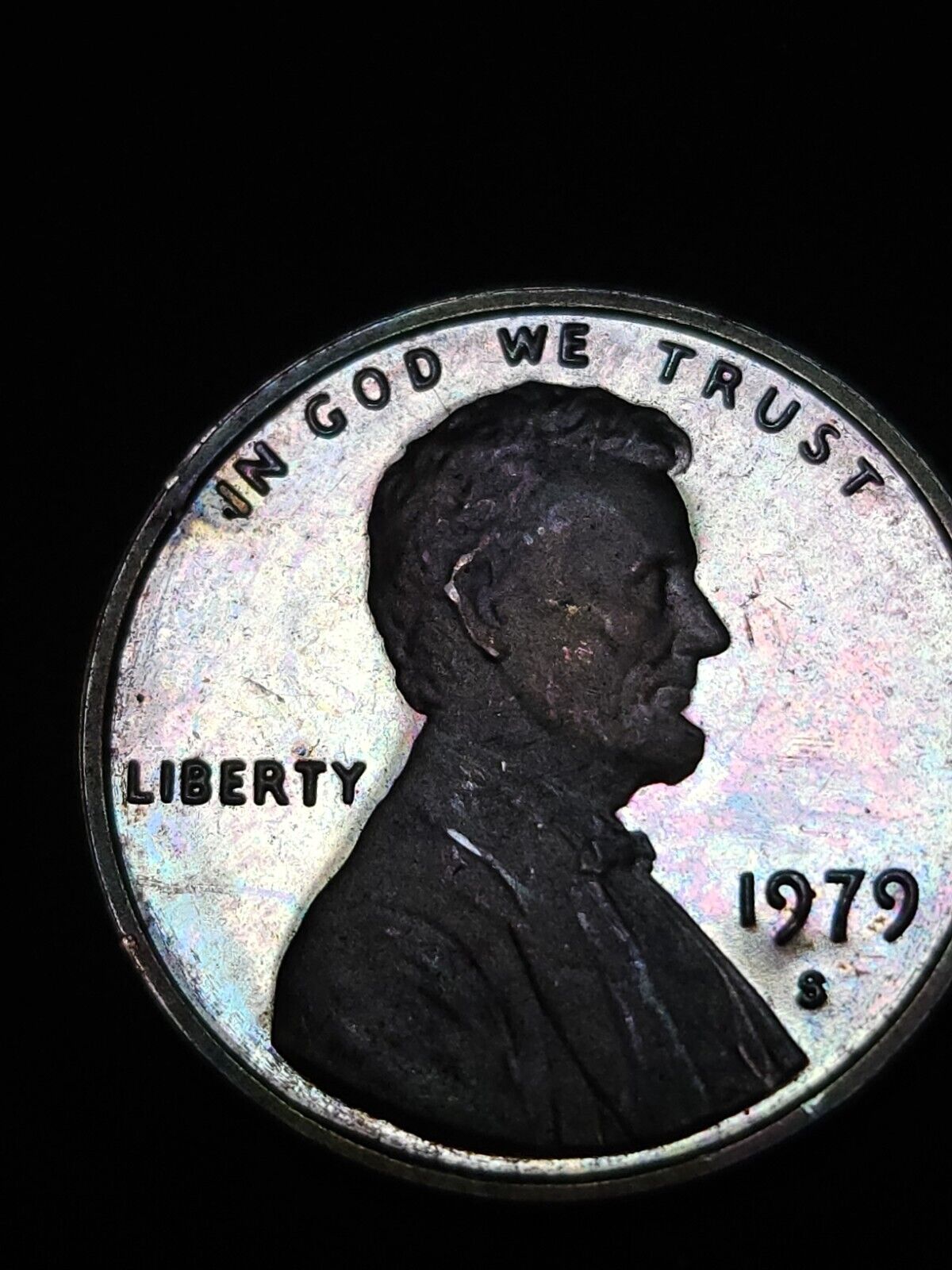 1979 S Lincoln Memorial Penny Proof Toned