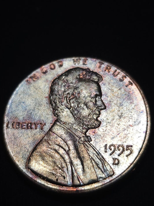 1995 D Lincoln Memorial Cent Bu Toner Errors & Oddities
