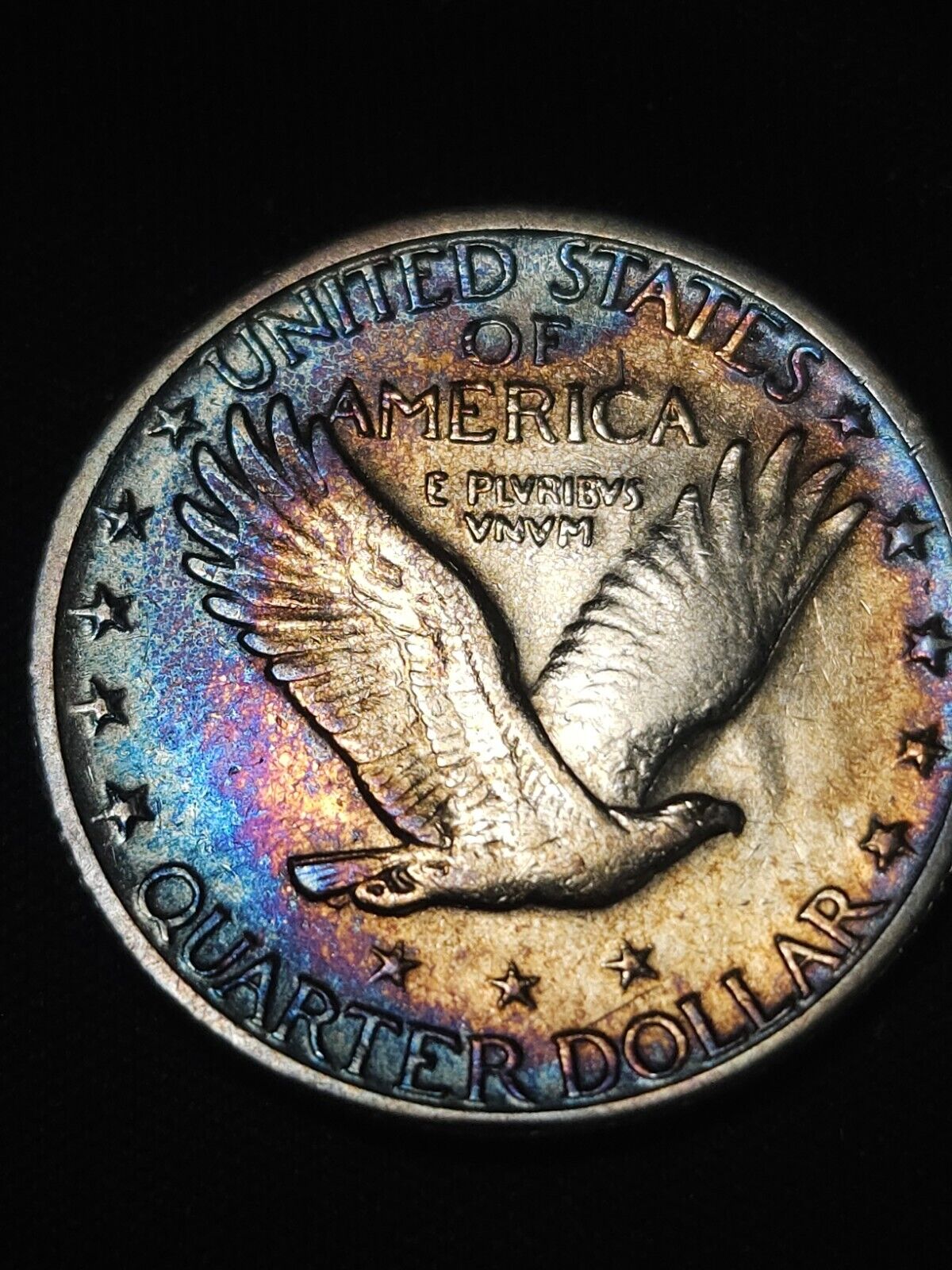 1929 S Standing Liberty Monster Toned