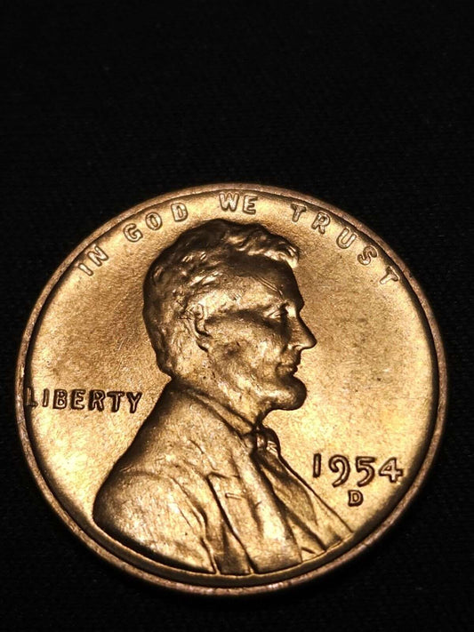1954 D Lincoln Wheat Cent Bu
