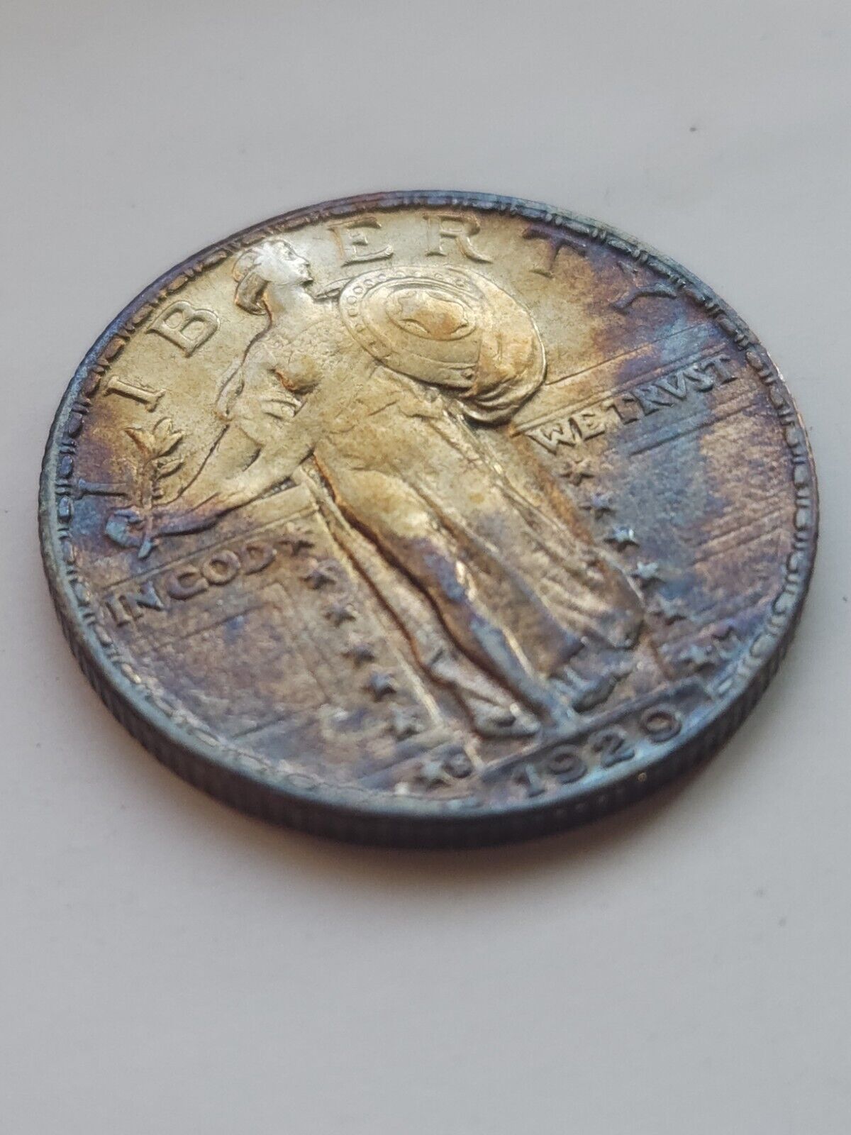 1929 S Standing Liberty Bu Monster Toned