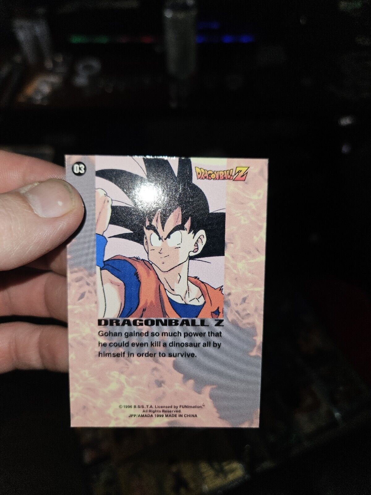 Dragon Ball Z "Is it Defeat or Victory that Waits in the Dark?" Gohan Foil 03 Errors & Oddities