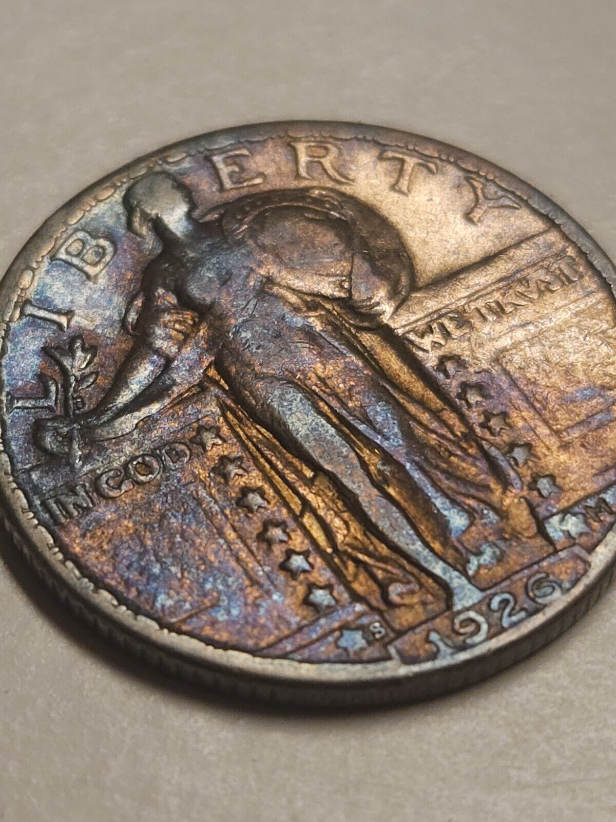 1926 S Standing Liberty Monster Toned