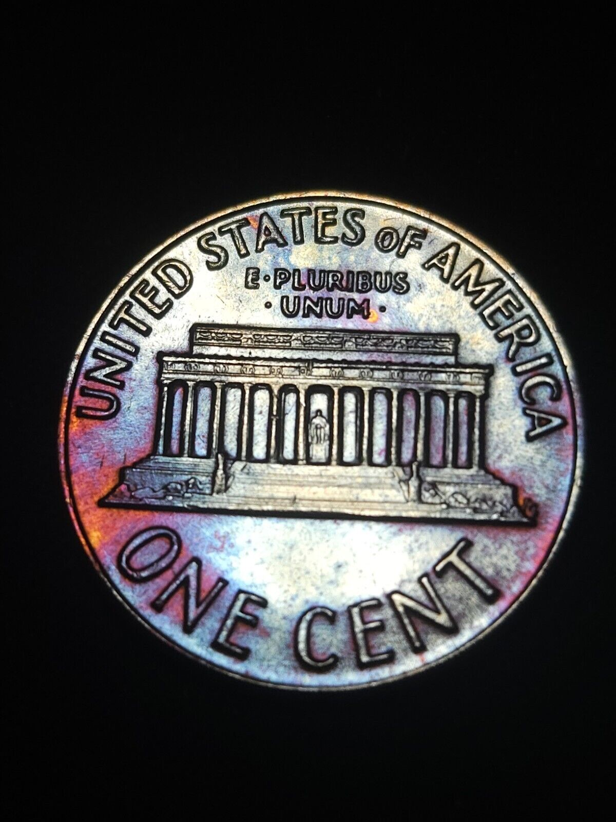 1971 S Lincoln Memorial Rainbow Toned