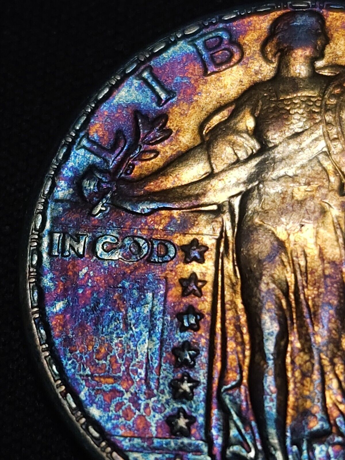 1929 D Standing Liberty Monster Toned