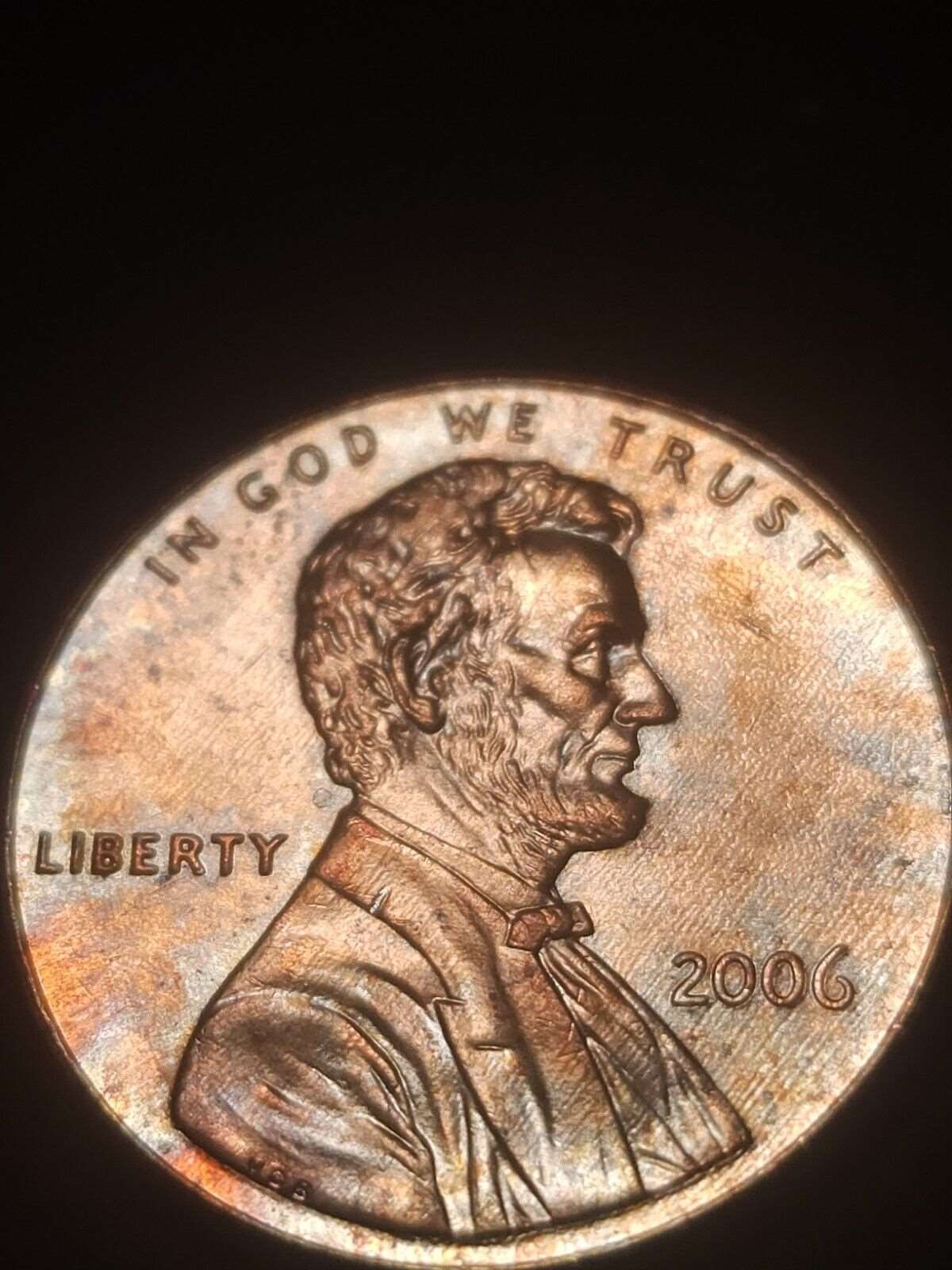 2006 Toned Lincoln Memorial Cent