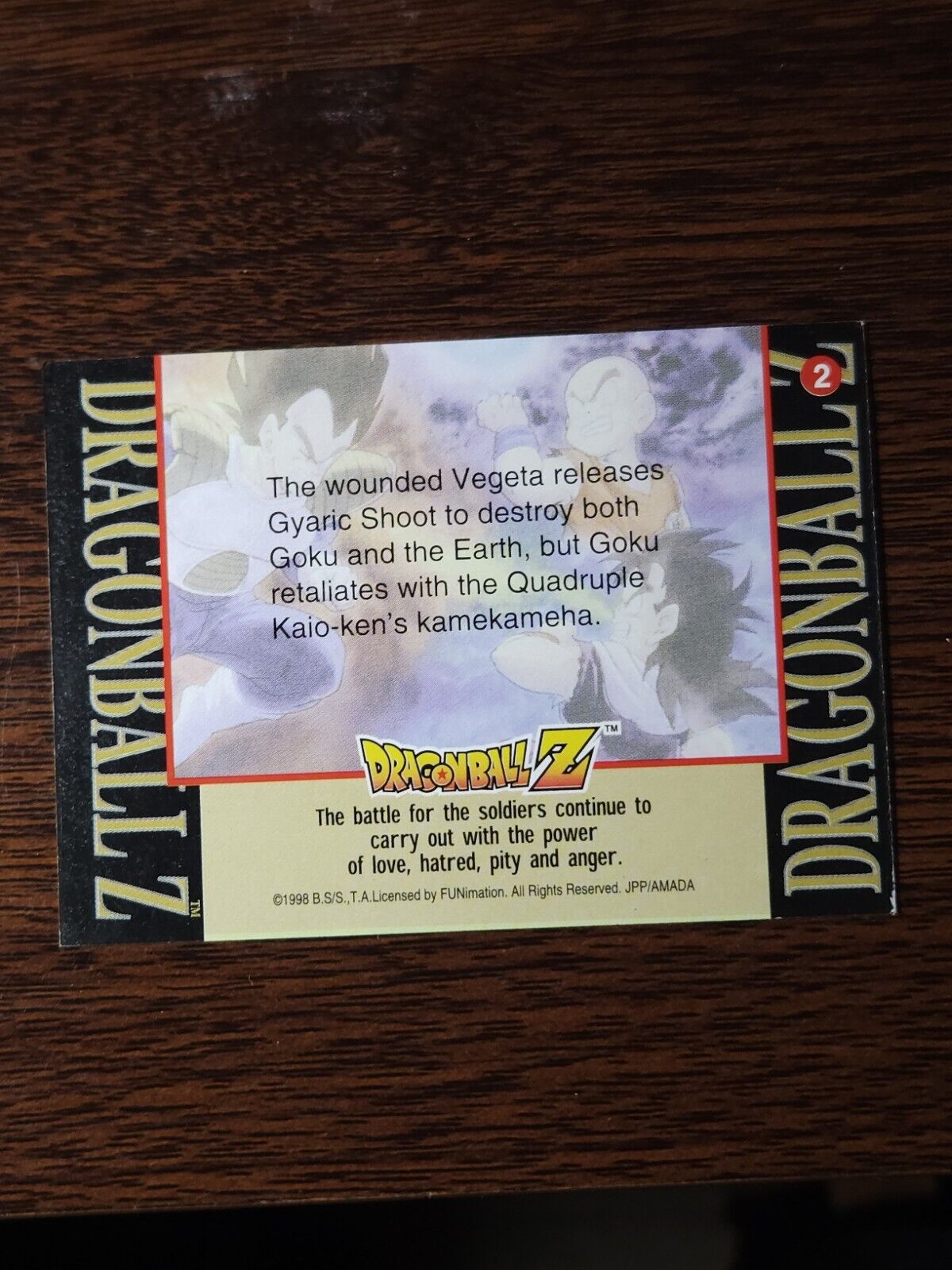 1998 DRAGONBALL Z Card #2 Errors & Oddities